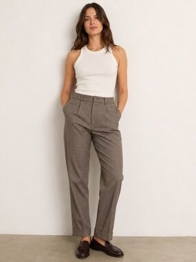Club Monaco Cotton Checkered Houndstooth Plaid Dress Pants Sz-29 Preppy Academia
